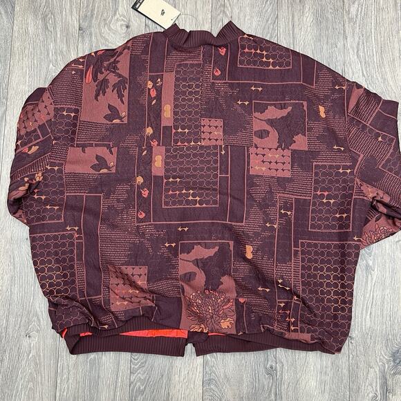 Nike Naomi Osaka Jacket Size XL Womens Jacquard Burgundy Crush Bright Crimson - Picture 11 of 16